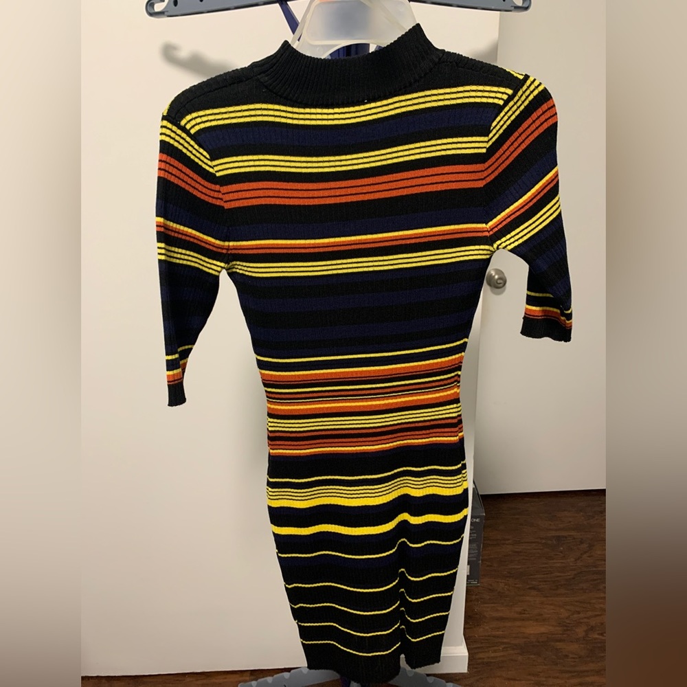 Sweater dress Multicolored stripes size M